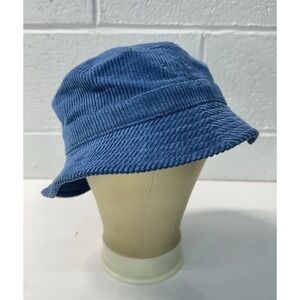 Katin Corduroy Bucket Hat Womens Blue Logo Fashionwear Headwear Cotton
